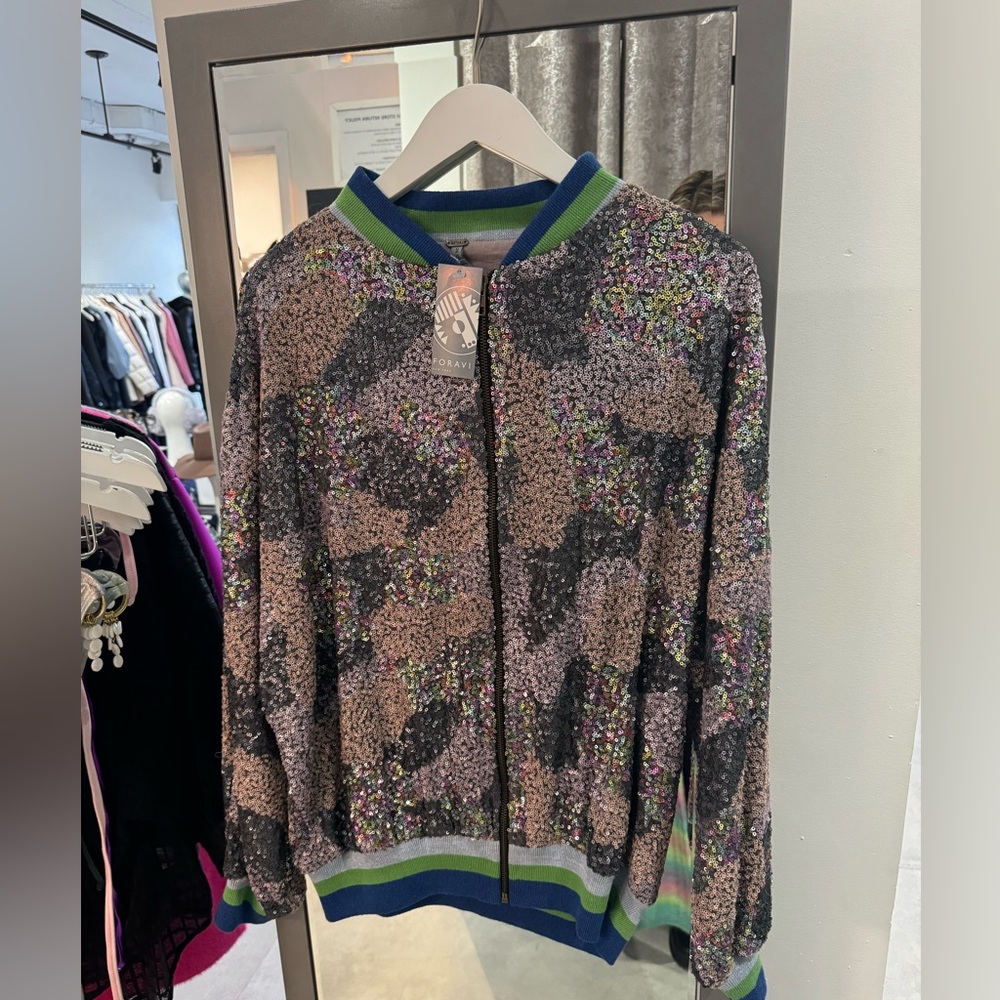 BL^NK @ FORAVI - COLORFUL SEQUIN BOMBER JACKET